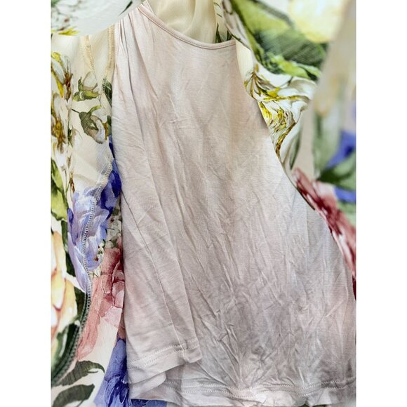 NWT Rachel Zoe Floral Sheer Long Sleeve Blouse w/ Inner Womens S Multicolor - Picture 5 of 15